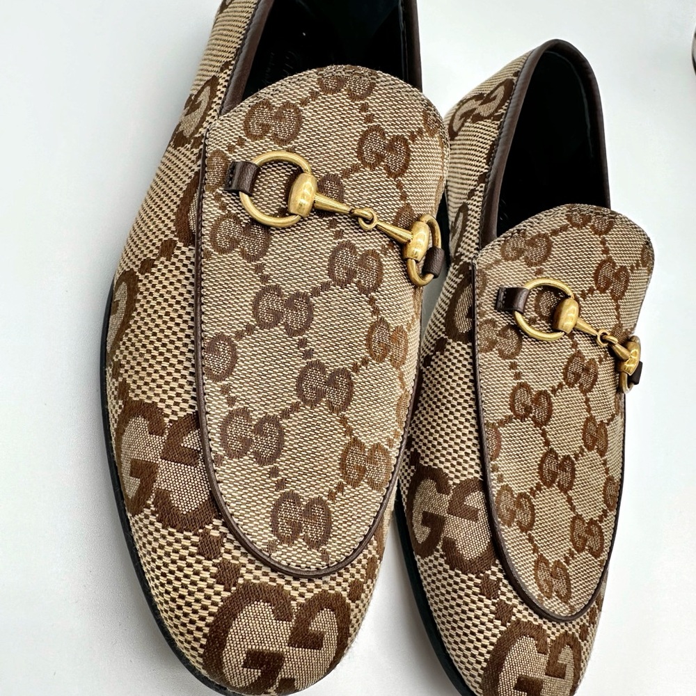 Gucci Jordaan canvas  Loafers